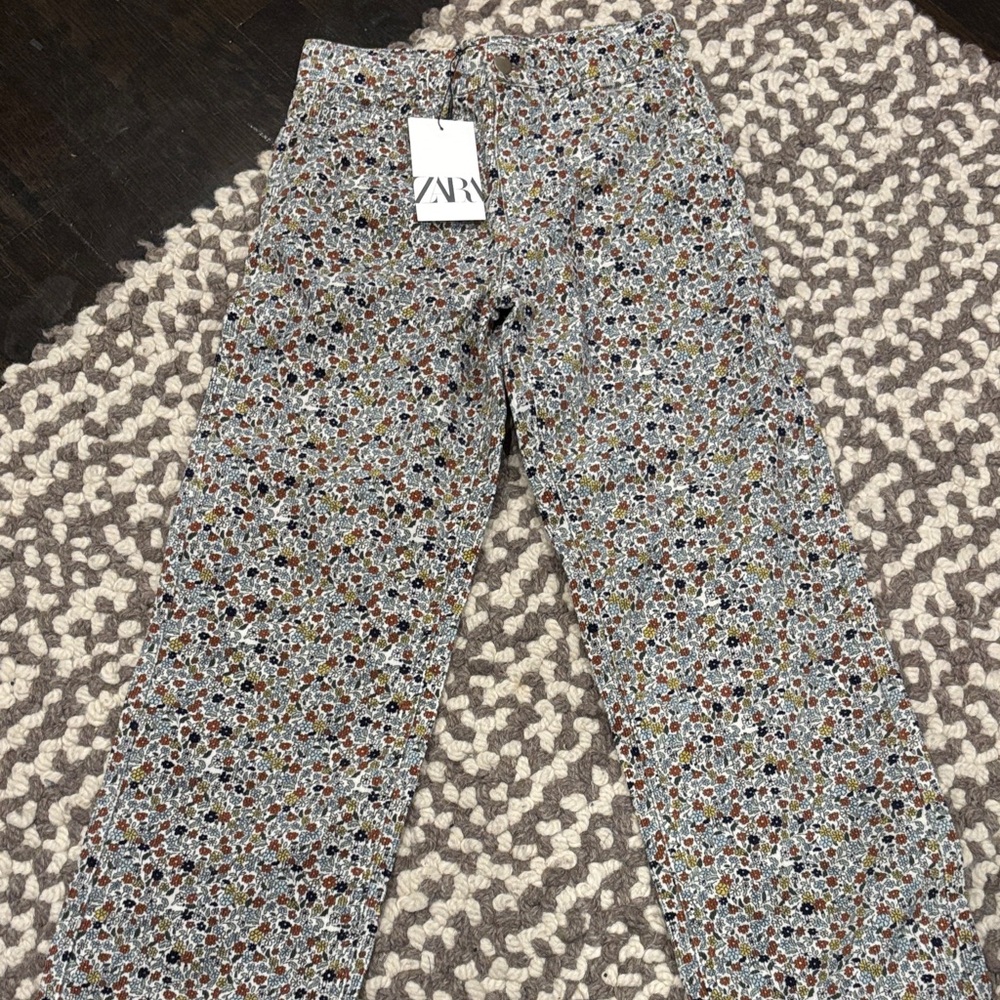 Zara Kids Floral Patterned pants - Multicolor